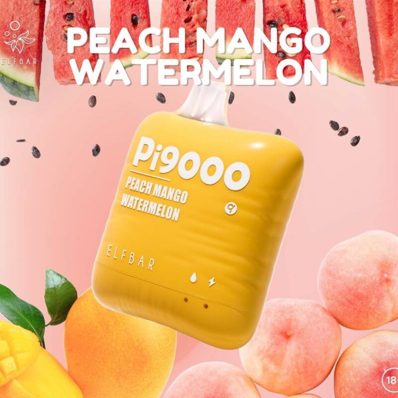 ELFBAR Pi 9000 Peach Mango Watermelon